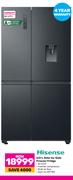 Hisense 631L Side By Side Freezer Fridge