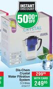 Dis-Chem Crystal Water Filtration System-3.3L