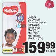 Huggies Dry Comfort Disposable Nappies Jumbo Pack-Per Pack