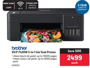 Brother DCP-T420W 3 In 1 Ink Tank Printer-Each