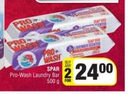 Spar Pro-Wash Laundry Bar-For Any 2 x 500g
