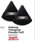 Basics Beauty Makeup Triangular Powder Puff Assorted