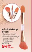 Basics Beauty 4 In 1 Makeup Brush-Per Set