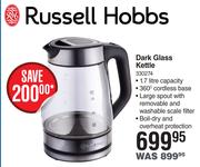 Russell Hobbs 1.7Ltr Dark Glass Kettle