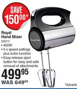 Russell Hobbs 400W Royal Hand Mixer