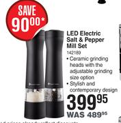 Russell Hobbs LED Electric Salt & Pepper Mill Set