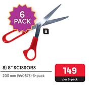 Aro 8" Scissors 203mm-Per 6 Pack