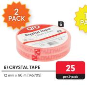 Aro Crystal Tape 12mm x 66m-Per 2 Pack