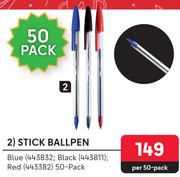 Aro Stick Ballpen-Per 50 pack