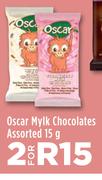 Oscar Mylk Chocolates Assorted-For 2 x 15g