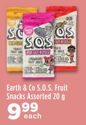 Earth & Co S.O.S Fruit Snacks Assorted-20g Each