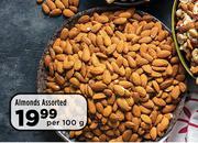 Almonds Assorted-Per 100g