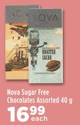 Nova Sugar Free Chocolates Assorted-40g Each