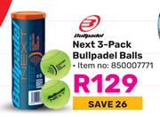Bull Padel Next 3 Pack Balls