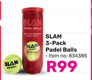 Slam 3 Pack Padel Balls