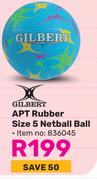 Gilbert APT Rubber Size 5 Netball Ball