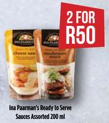 Ina Paarman's Ready To Serve Sauces Assorted-For 2 x 200ml