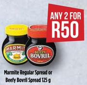 Marmite Regular Spread Or Beefy Bovril Spread-For Any 2 x 125g