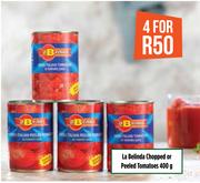 La Blinda Chopped Or Peeled Tomatoes-For 4 x 400g