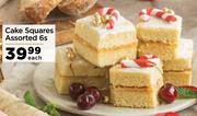 Cake Squares Assorted-6s Each