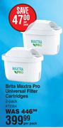 Brita Maxtra Pro Universal Filter Cartridges 2 Pack-Per Pack 