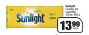Sunlight Laundry Bar Assorted-400g/500g Each