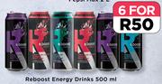 Reboost Energy Drinks-For 6 x 500ml