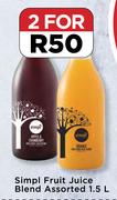 Simpl Fruit Juice Blend Assorted-For 2 x 1.5L