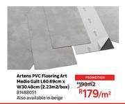 Artens PVC Flooring Art Medio Galt L60.69cm x W30.48cm (2.23 Sqm/Box) 81488051-Per Sqm