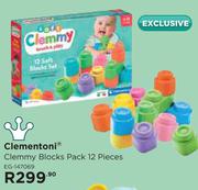 Clementoni Celmmy Blocks Pack (12 Pieces) EG-147069