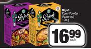 Rajah Curry Powder Assorted-100g Each