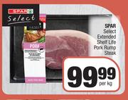 Spar Select Extended Shelf Life Pork Rump Steak-Per Kg