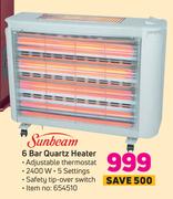 Sunbeam 6 Bar Quartz Heater