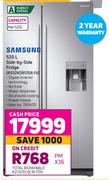 Samsung 520L Side By Side Fridge RS52N3B13S8.FA