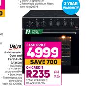 Univa Undercounter Oven & Ceran Hob U336CB