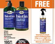 Difeel Biotin Pro Growth Shampoo Or Conditioner-354.9ml Each