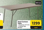 Steel Canteen Table