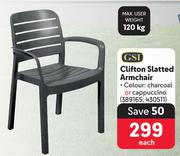 GSI Clifton Slatted Arm Chair
