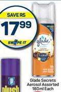 Glade Secrets Aerosol Assorted-180ml Each