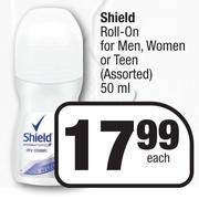 Shield Roll On For Men, Wome Or Teen Assorted-50ml Each
