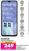 Honor X6a Smartphone-On 1.3GB Red Top Up Core More Data