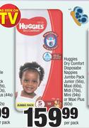 Huggies Dry Comfort Disposable Nappies Jumbo Pack-Per Pack
