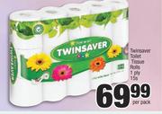 Twinsaver Toilet Tissue Rolls 1 Ply-15's Per Pack