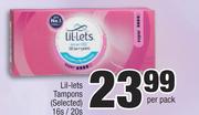 Lil-lets Tampons (Selected)-16s/20s Per Pack