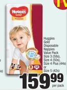 Huggies Gold Disposable Nappies Value Pack-Per Pack