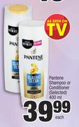  Pantene Shampoo Or Conditioner (Selected)-400ml Each
