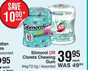 Stimorol Or Clorets Chewing Gum Assorted-84g/ 72.5g Each