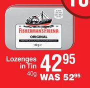 Fisherman's Friend Lozenges In Tin-40g Each