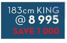 Sealy Argo 183cm King Size Bed Set