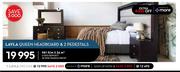 Layla Queen Headboard & 2 Pedestals